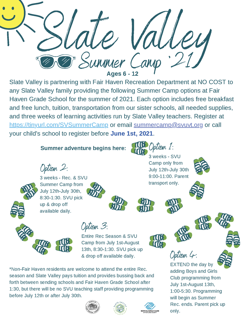 Slate Valley Summer Camp 2021
