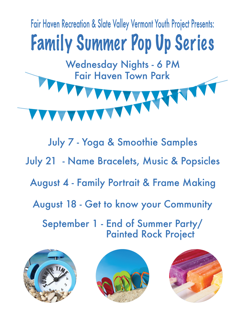 Family Summer Pop Up Series