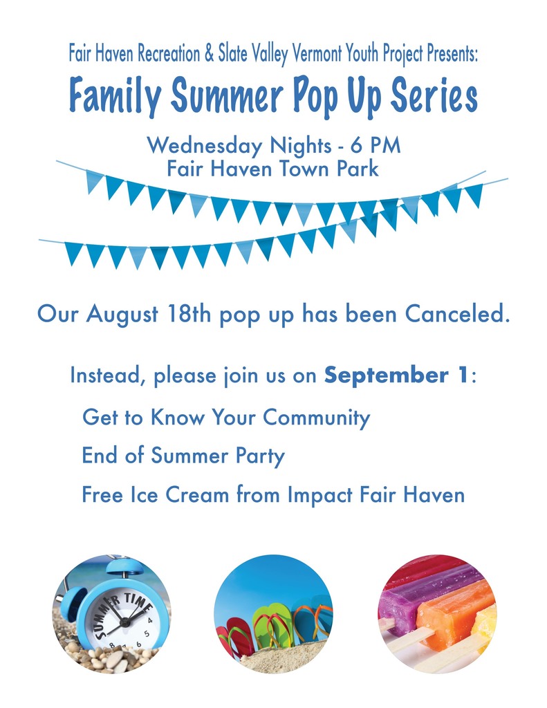 Family Summer Pop Up Series