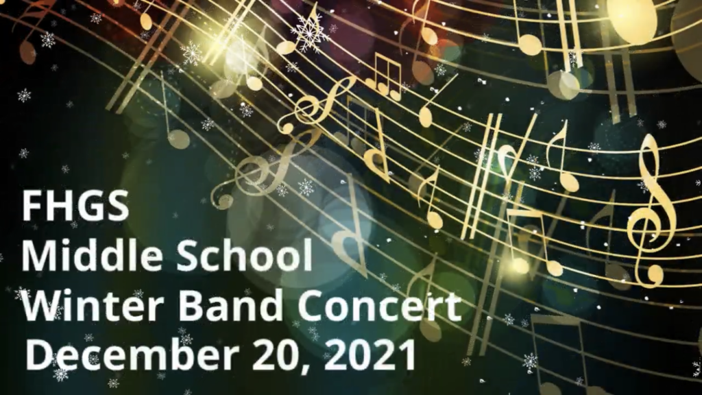 FHGS Middle School Winter Band Concert