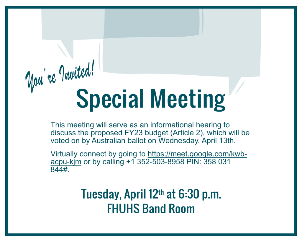 Informational Meeting - Reminder