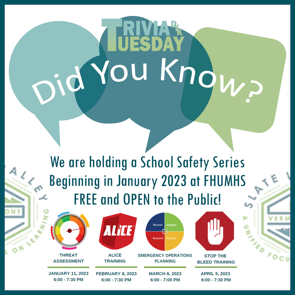 School Safety Series at FHUMHS