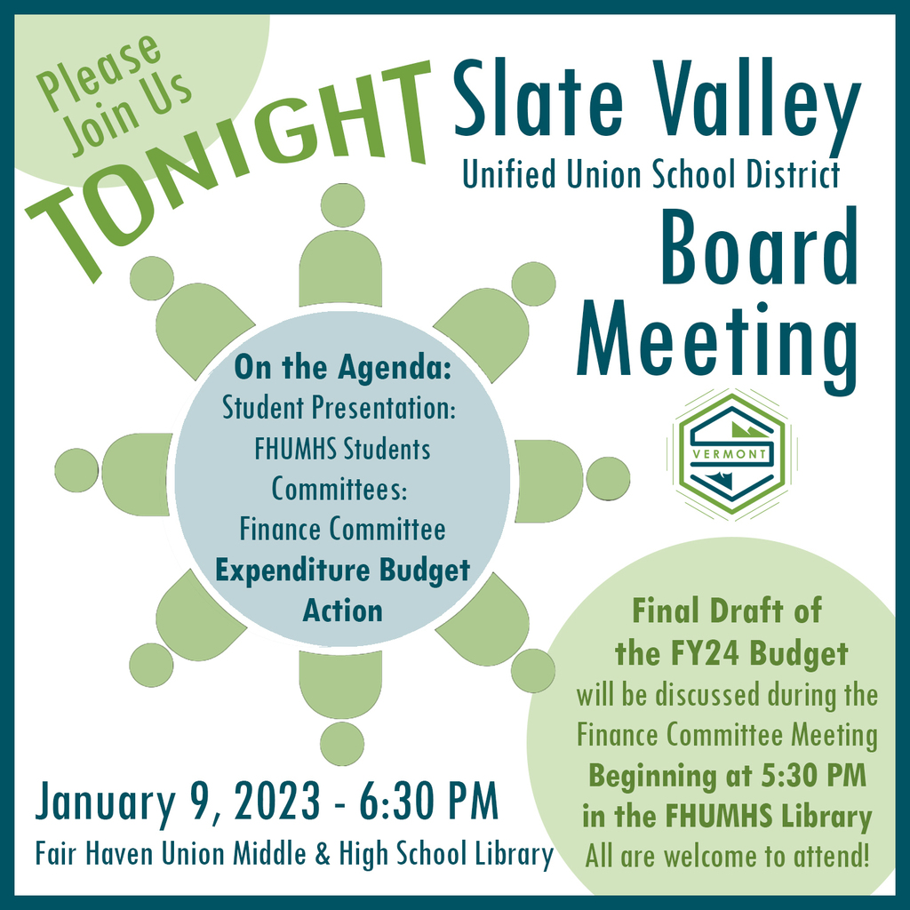 Slate Valley Board Meeting 