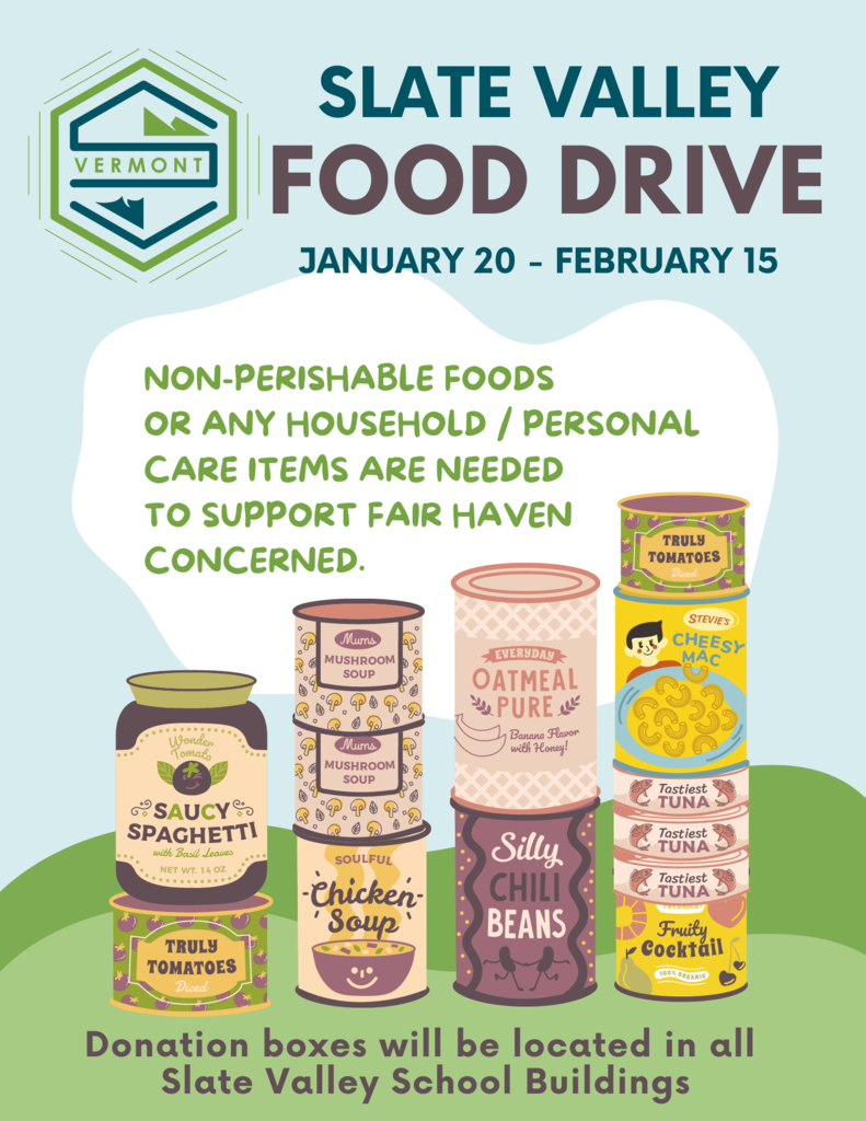 Slate Valley Food Drive
