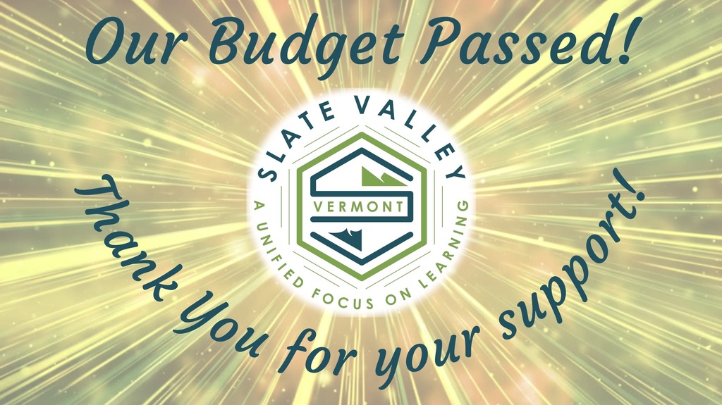 Thank You for supporting the budget